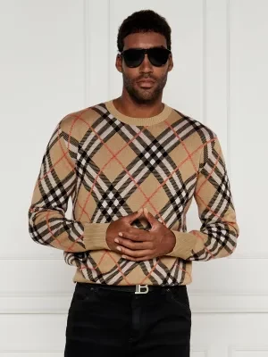 Burberry Wełniany sweter | Regular Fit