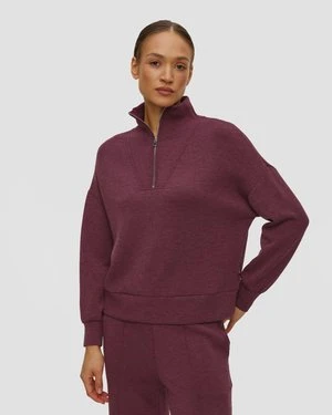 Burgundowa Bluza Damska Varley Hawley Half Zip Sweat