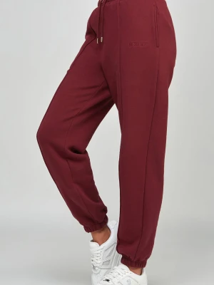Burgundowe duże joggery SikSilk