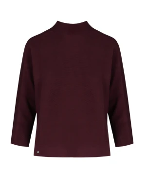 Burgundowy sweter S-TILLY Volcano