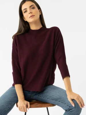 Burgundowy sweter S-TILLY Volcano