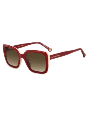 Burgundy Beige Sunglasses Carolina Herrera