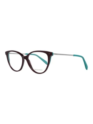 Burgundzkie Okulary Optyczne Dla Kobiet Emilio Pucci