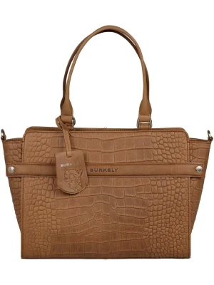 Burkely Skórzana torebka "Casual Cayla" w kolorze jasnobrązowym - 38 x 23 x 12 cm rozmiar: onesize