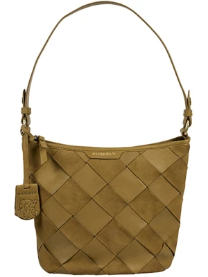 Burkely Skórzana torebka "Even Elin" w kolorze khaki - 19 x 21 x 12 cm rozmiar: onesize