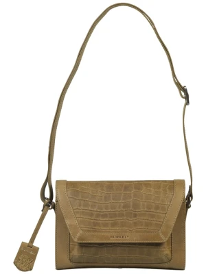 Burkely Skórzana torebka "Icon Ivy" w kolorze khaki - 25 x 18 x 8 cm rozmiar: onesize