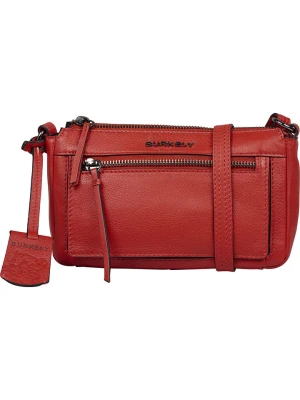 Burkely Skórzana torebka w kolorze czerwonym - 21 x 13 x 7 cm rozmiar: onesize