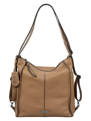 Burkely Skórzana torebka w kolorze jasnobrązowym - 40 x 28 x 10 cm rozmiar: onesize