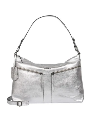 Burkely Skórzana torebka w kolorze srebrnym - 32 x 32 x 12 cm rozmiar: onesize