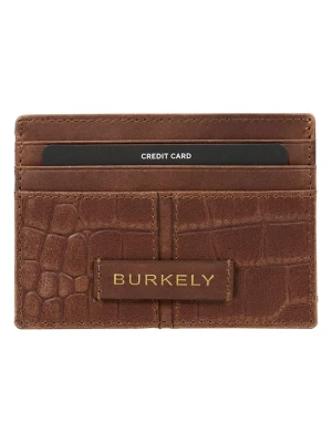 Burkely Skórzane etui w kolorze brązowym na karty - 10,5 x 8,5 x 0,5 cm rozmiar: onesize