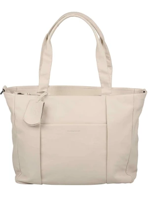 Burkely Skórzany shopper bag "Just Jolie" w kolorze kremowym - 45 x 30 x 10 cm rozmiar: onesize