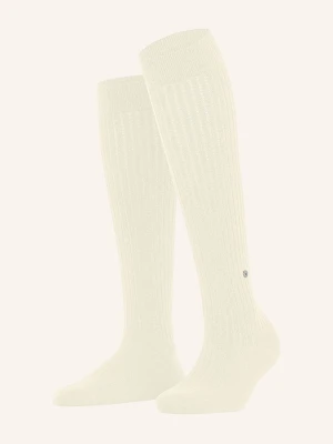 Burlington Podkolanówki Loom weiss 2060 WOOLWHITE
