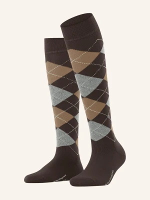 Burlington Podkolanówki Marylebone grau 5235 DARK BROWN
