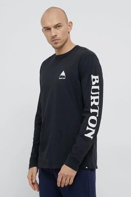 Burton Longsleeve bawełniany kolor czarny z nadrukiem