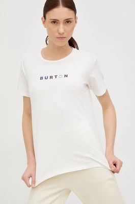 Burton t-shirt bawełniany kolor biały