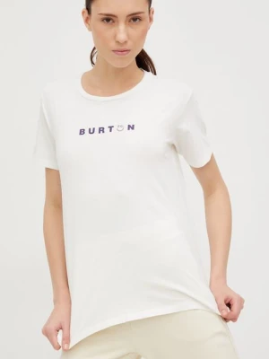 Burton t-shirt bawełniany kolor biały