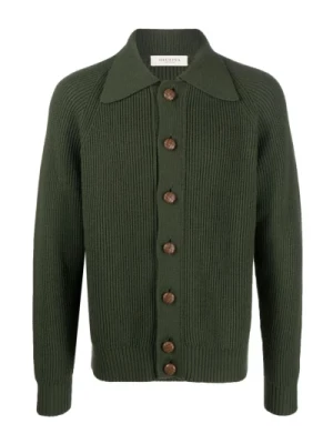 Butelkowa Zielona Sweter z Kołnierzem Giuliva Heritage