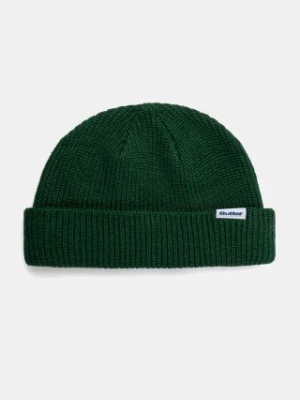 Butter Goods czapka Wharfie Beanie kolor zielony z cienkiej dzianiny BG243810