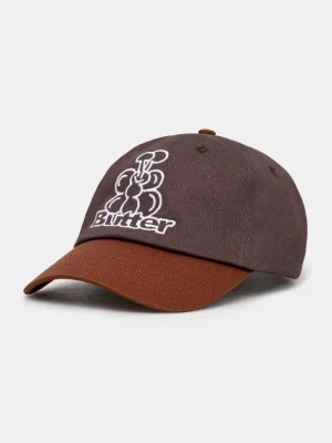 Butter Goods czapka z daszkiem bawełniana Bugs 6 Panel Cap kolor fioletowy z aplikacją BG243801