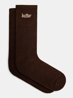 Butter Goods skarpetki Basic Socks męskie kolor brązowy BG243910