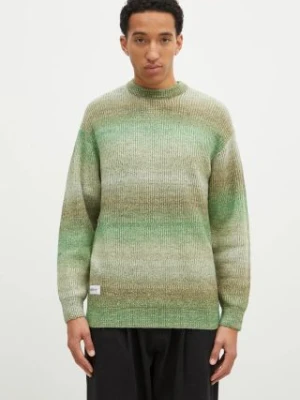 Butter Goods sweter Beams Knit Sweater męski kolor zielony  BG243301