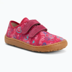 Buty barefoot dziecięce Froddo Barefoot Canvas fuxia+ Różowy