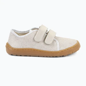 Buty barefoot dziecięce Froddo Canvas gold shine Beżowy