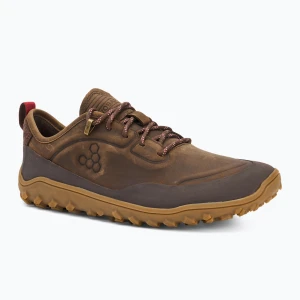 Buty barefoot męskie Vivobarefoot Tracker Leather Low bracken Brązowy