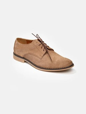 BUTY BRĄZOWE ZAMSZOWE MODEL 654 PAWO