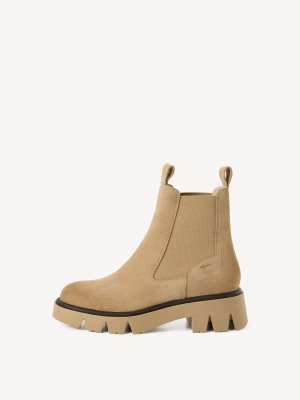 Buty Chelsea beżowy Tamaris