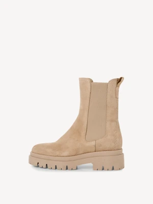 Buty Chelsea beżowy Tamaris