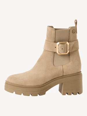 Buty Chelsea beżowy Tamaris