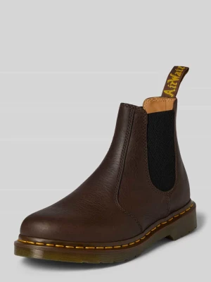 Buty chelsea z mieszanka skóry Dr. Martens Ciemnobrązowy