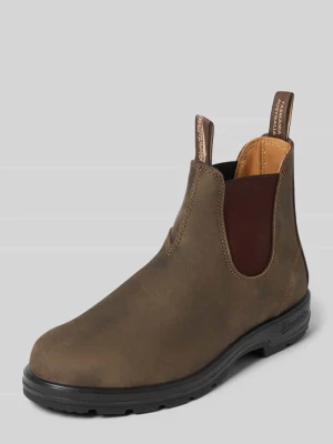 Buty chelsea z naturalna skóra z naszywka z logo Blundstone Ciemnobrązowy