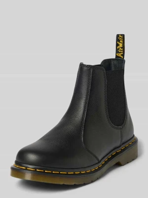 Buty chelsea z naturalna skóra z naszywka z logo Dr. Martens Czarny