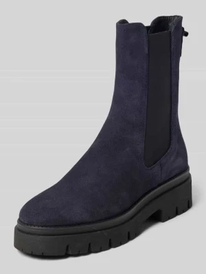 Buty chelsea z naturalnej skóry bydlęcej Tamaris Ciemnoniebieski