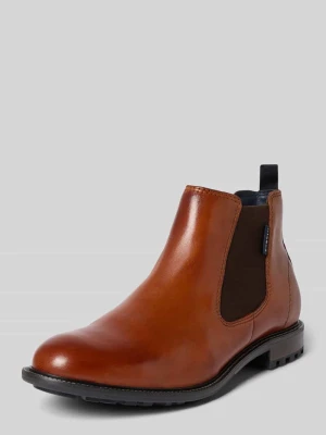 Buty chelsea z naturalnej skóry model 'Bonifacio' Bugatti Koniakowy