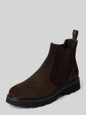 Buty chelsea z naturalnej skóry model 'CITY' Woolrich Ciemnobrązowy
