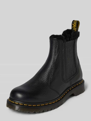 Buty chelsea z naturalnej skóry model 'Leonore II' Dr. Martens Czarny