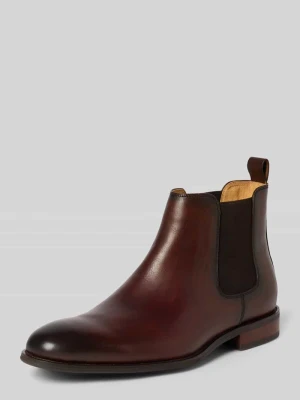Buty chelsea z naturalnej skóry model 'UBBOS' Carl Gross Ciemnobrązowy