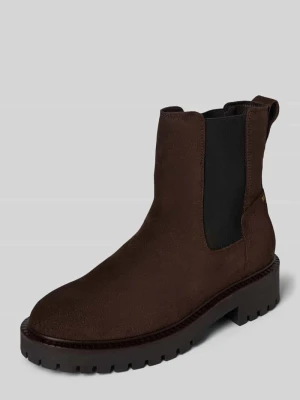 Buty chelsea z naturalnej skóry welurowej model ‘PHIA’ Marc O'Polo
