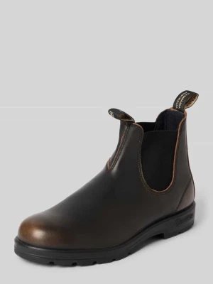 Buty chelsea z naturalnej skóry z detalem z logo Blundstone Średniobrązowy