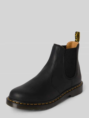 Buty chelsea z naturalnej skóry z ozdobnym szwem Dr. Martens Czarny