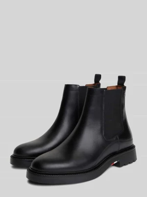Buty chelsea z naturalnej skóry ze skóry bydlęcej Tommy Hilfiger Czarny