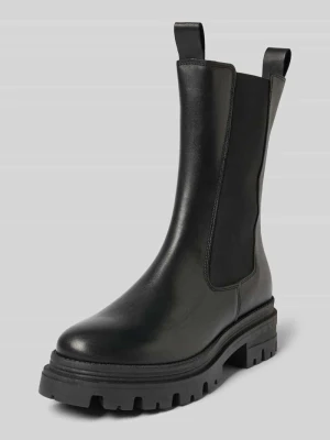 Buty chelsea z prawdziwej skóry bydlęcej Tamaris Czarny