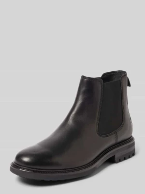 Buty chelsea ze skóry bydlęcej z elastyczną wstawką model ‘RONY’ Marc O'Polo