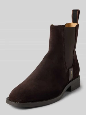 Buty chelsea ze skóry z detalem z logo model ‘Fayy’ Gant