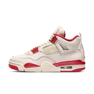 Buty damskie Air Jordan 4 Retro „Pale Ivory and Tough Red” - Brązowy