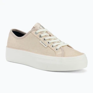 Buty damskie Calvin Klein HW0HW02970 Vulc Flatf Laceup Ripst whisper pink/key largo