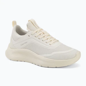 Buty damskie Calvin Klein HW0HW03023 Light Runner Sock Mesh Lycra tofu Beżowy